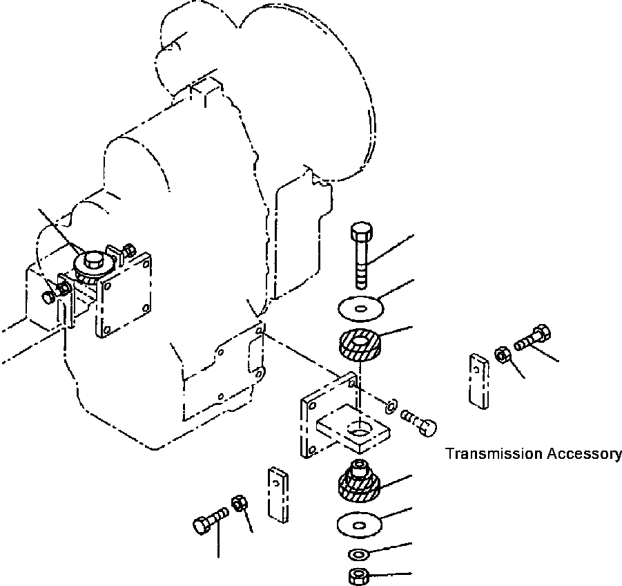 Схема запчастей Komatsu WA120-3MC - FIG. F8-A ЧАСТИ КРЕПЛЕНИЯ ТРАНСМИССИИ СИЛОВАЯ ПЕРЕДАЧА И КОНЕЧНАЯ ПЕРЕДАЧА