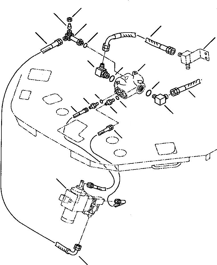 Схема запчастей Komatsu WA120-3MC - FIG. H-A ГИДРОЛИНИЯ - РУЛЕВ. УПРАВЛЕНИЕ ПРИОРИТЕТН. КЛАПАН - ORBITROL КЛАПАН ГИДРАВЛИКА