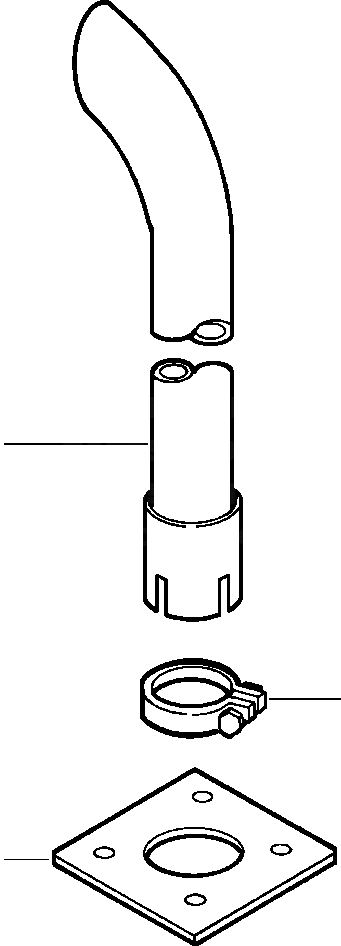 Схема запчастей Komatsu WA180-1LC - ВЫХЛОПНАЯ ТРУБА (СТАНДАРТН.) КОМПОНЕНТЫ ДВИГАТЕЛЯ & ЭЛЕКТРИКА