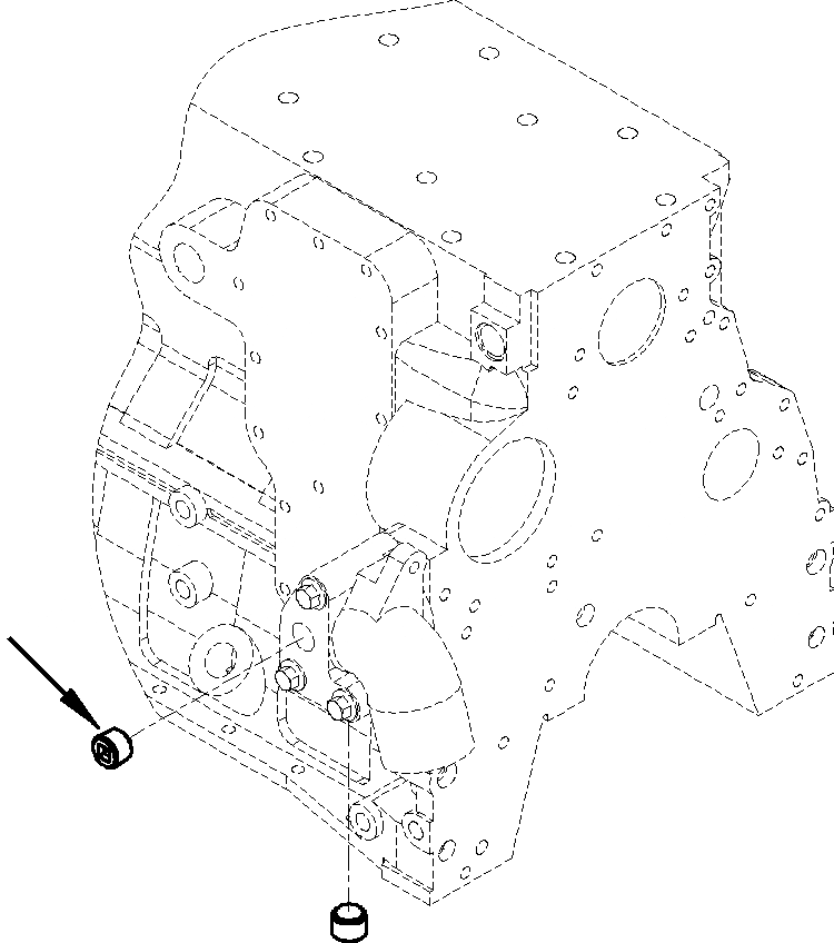 Схема запчастей Komatsu WA180-3L - FIG. A-A ВОДН. ВХОДН. СОЕДИН-Е - ЗАГЛУШКАS ДВИГАТЕЛЬ