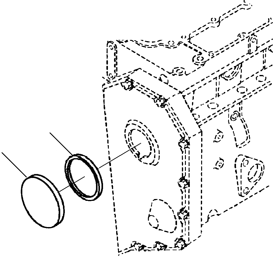 Схема запчастей Komatsu WA180-3L - FIG. A-A МЕХАНИЧ. ПРИВОД ТАХОМЕТРА ДВИГАТЕЛЬ