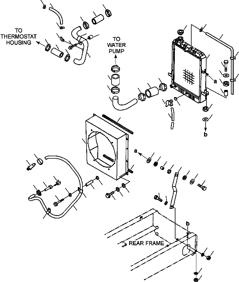 Схема запчастей Komatsu WA180-3L - FIG. C-A РАДИАТОР СИСТЕМА ОХЛАЖДЕНИЯ