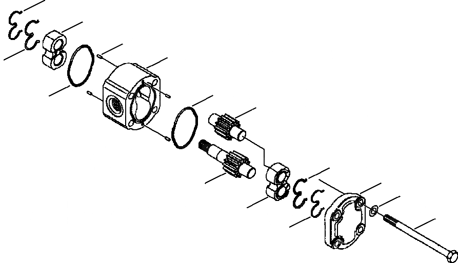 Схема запчастей Komatsu WA180-3L - FIG. H-A ГИДР. НАСОС. - ASSEMBLY - ЗАДН. SECTION ГИДРАВЛИКА