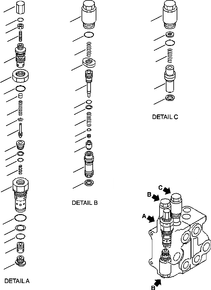 Схема запчастей Komatsu WA180-3L - FIG. H-A TWO-СЕКЦ. УПРАВЛЯЮЩ. КЛАПАН - RELIEF, ВСАСЫВ. И БЕЗОПАСН., И ВСАСЫВ. КЛАПАН ASSEMBLY- CURRENT ВЕРСИЯ ГИДРАВЛИКА