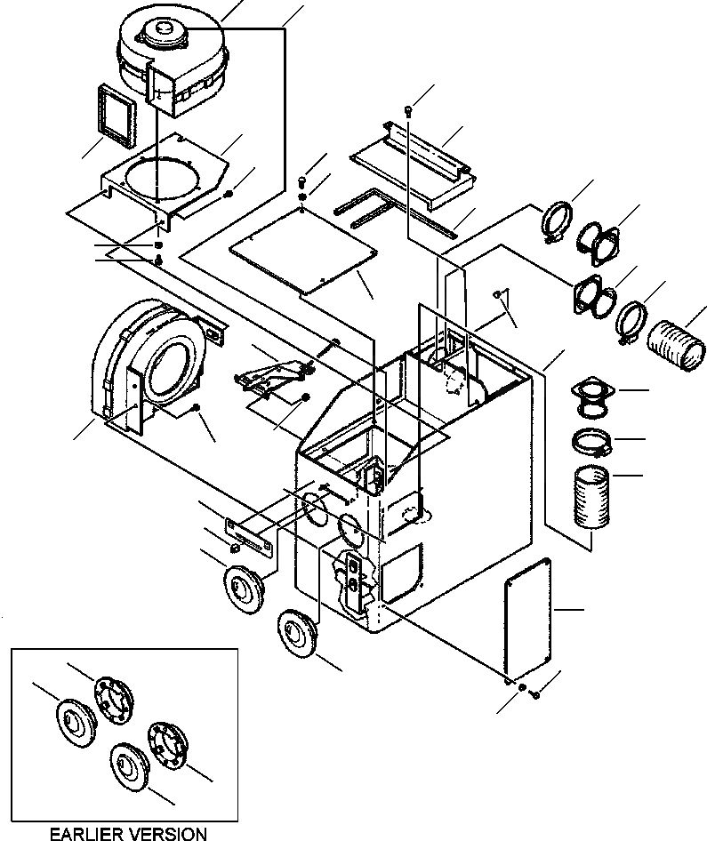 Схема запчастей Komatsu WA180-3L - FIG. K7-A КОНДИЦ. ВОЗДУХА И ОБОГРЕВАТЕЛЬ. - ВЕНТИЛЯТОР КОРПУС КАБИНА ОПЕРАТОРА И СИСТЕМА УПРАВЛЕНИЯ