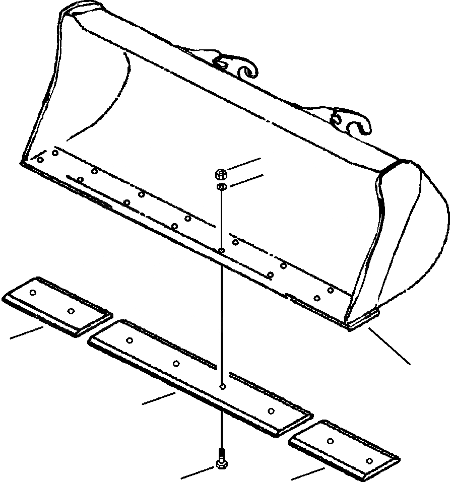 Схема запчастей Komatsu WA180-3L - FIG. T-A КОВШ ASSEMBLY - . CU. YD. (.7 CU. M) РАБОЧЕЕ ОБОРУДОВАНИЕ