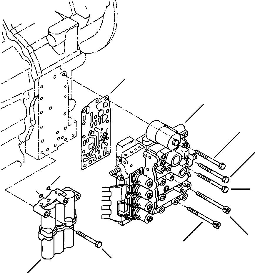 Схема запчастей Komatsu WA180-3MC - FIG. F-9A КЛАПАН УПРАВЛЕНИЯ ТРАНСМИССИЕЙ - КРЕПЛЕНИЕ СИЛОВАЯ ПЕРЕДАЧА И КОНЕЧНАЯ ПЕРЕДАЧА
