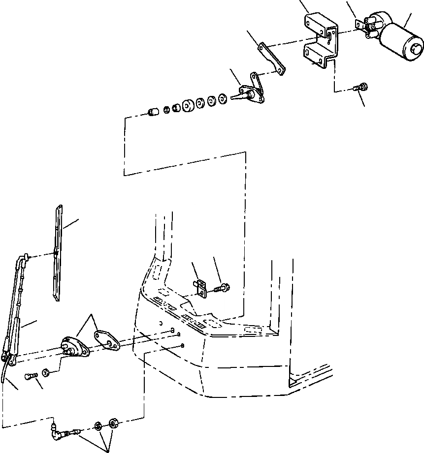 Схема запчастей Komatsu WA180-3MC - FIG. K-8A КАБИНА - ПЕРЕДН. ДВОРНИКИ КАБИНА ОПЕРАТОРА И СИСТЕМА УПРАВЛЕНИЯ