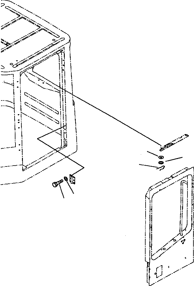 Схема запчастей Komatsu WA180-3MC - FIG. K-A КАБИНА - ЛЕВ. И ПРАВ. ДВЕРЬ - ЭЛЕМЕНТЫ КРЕПЛЕНИЯ КАБИНА ОПЕРАТОРА И СИСТЕМА УПРАВЛЕНИЯ