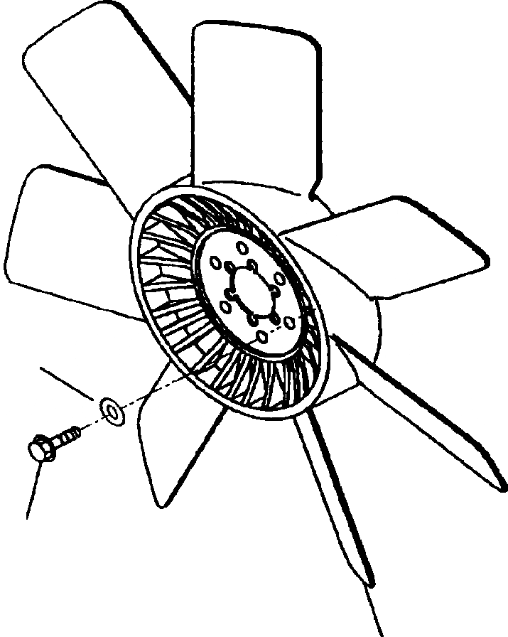 Схема запчастей Komatsu WA180PT-3L - FIG NO. B-A ВЕНТИЛЯТОР ОХЛАЖДЕНИЯ КОМПОНЕНТЫ ДВИГАТЕЛЯ