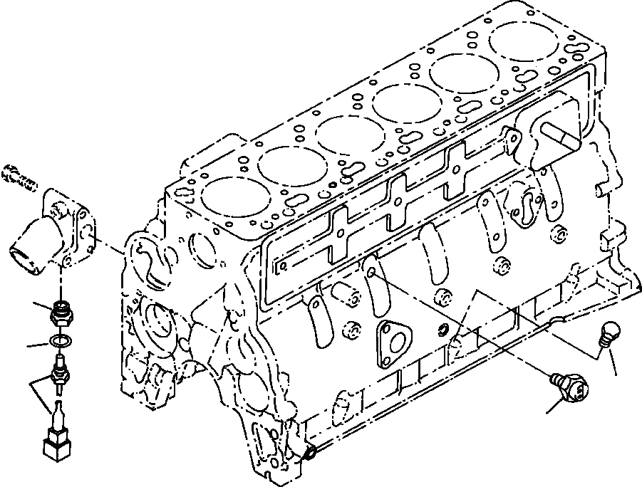 Схема запчастей Komatsu WA180PT-3L - FIG NO. B-8A ПЕРЕКЛЮЧАТЕЛЬ И ДАТЧИК КОМПОНЕНТЫ ДВИГАТЕЛЯ