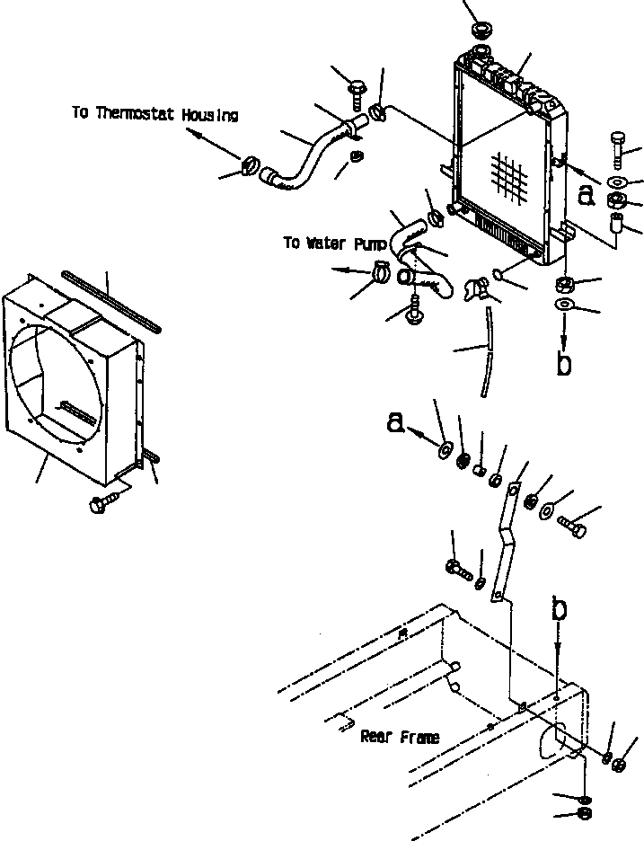 Схема запчастей Komatsu WA180PT-3L - FIG NO. C-A РАДИАТОР СИСТЕМА ОХЛАЖДЕНИЯ
