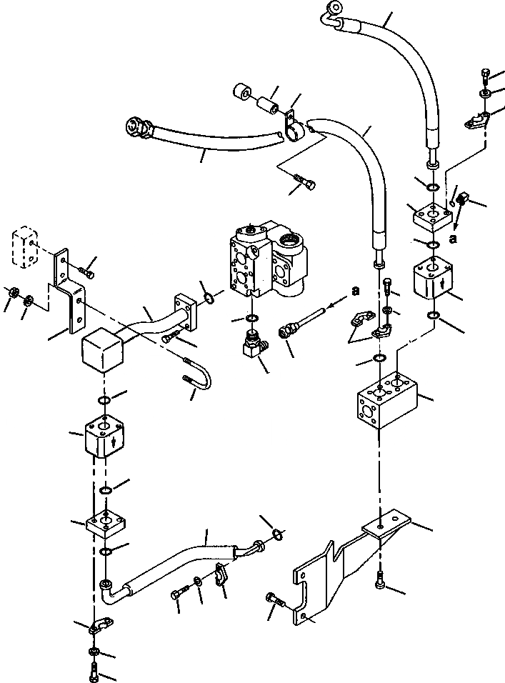 Схема запчастей Komatsu WA180PT-3L - FIG NO. H-A РУЛЕВ. УПРАВЛЕНИЕ ЛИНИЯ (GROUND ПРИВОДN РУЛЕВ. УПРАВЛЕНИЕ) (/) ГИДРАВЛИКА