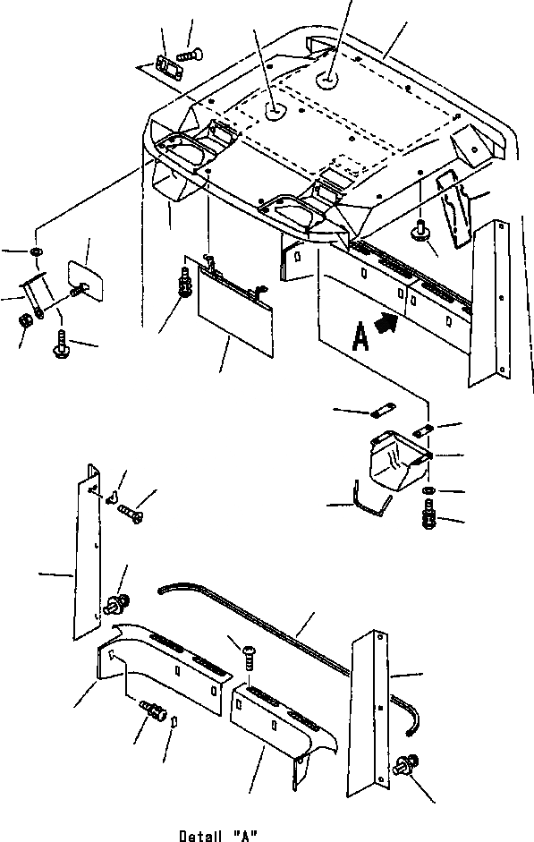 Схема запчастей Komatsu WA180PT-3L - FIG NO. K-A КАБИНА ROPS КРЫША И ЗАДН. ЧАСТИ ИНТЕРЬЕРА КАБИНА ОПЕРАТОРА И СИСТЕМА УПРАВЛЕНИЯ