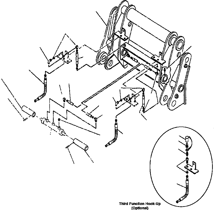 Схема запчастей Komatsu WA180PT-3L - FIG NO. T7-A ГИДРАВЛ COUPLER PARALLEL LIFT РАБОЧЕЕ ОБОРУДОВАНИЕ