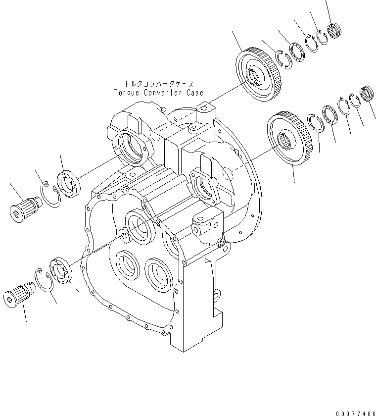 Схема запчастей Komatsu WA180PT-3MC - ТРАНСМИССИЯ (МЕХ-М ОТБОРА МОЩН-ТИ) ТРАНСМИССИЯ