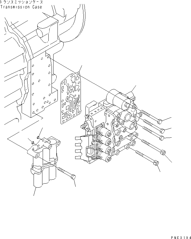Схема запчастей Komatsu WA180PT-3MC - КЛАПАН УПРАВЛЕНИЯ ТРАНСМИССИЕЙ (КРЕПЛЕНИЕ) ТРАНСМИССИЯ
