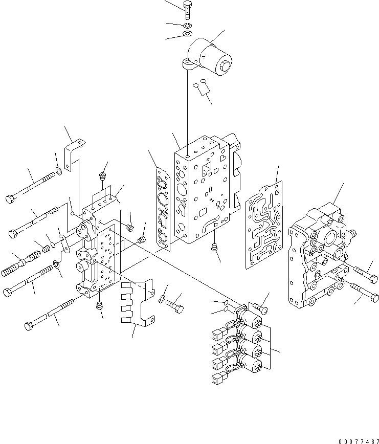 Схема запчастей Komatsu WA180PT-3MC - КЛАПАН УПРАВЛЕНИЯ ТРАНСМИССИЕЙ (СОЛЕНОИДНЫЙ КЛАПАН) ТРАНСМИССИЯ