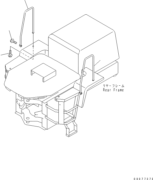 Схема запчастей Komatsu WA180PT-3MC - HANDRAIL ЧАСТИ КОРПУСА