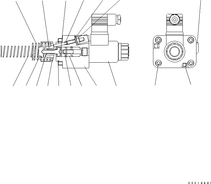 Схема запчастей Komatsu WA200-5L - МОТОР (HST ОСНОВН.) (/) ТРАНСМИССИЯ