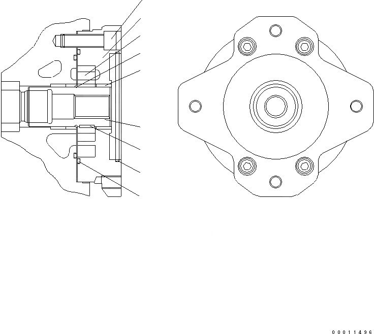 Схема запчастей Komatsu WA200-5L - HST НАСОС (/) ТРАНСМИССИЯ