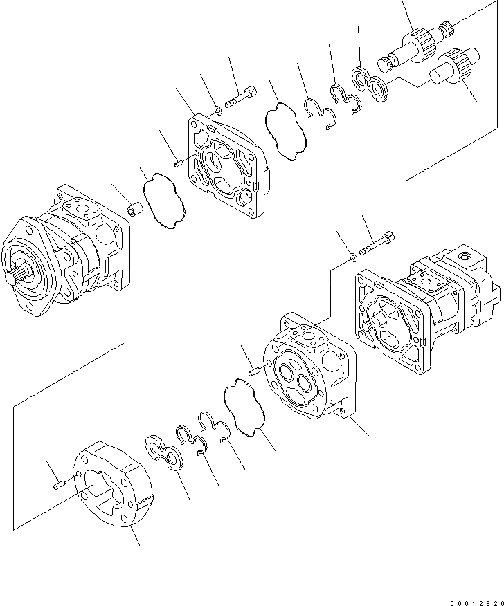 Схема запчастей Komatsu WA200-5L - ГИДР. НАСОС. (/) ГИДРАВЛИКА