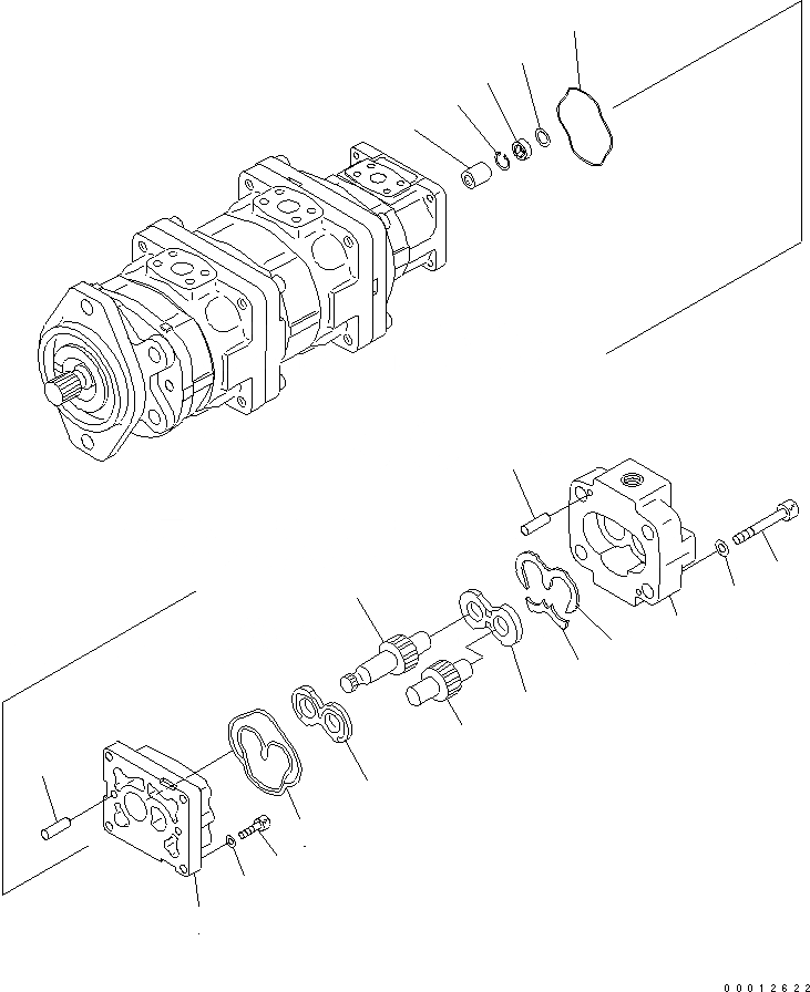 Схема запчастей Komatsu WA200-5L - ГИДР. НАСОС. (/) ГИДРАВЛИКА