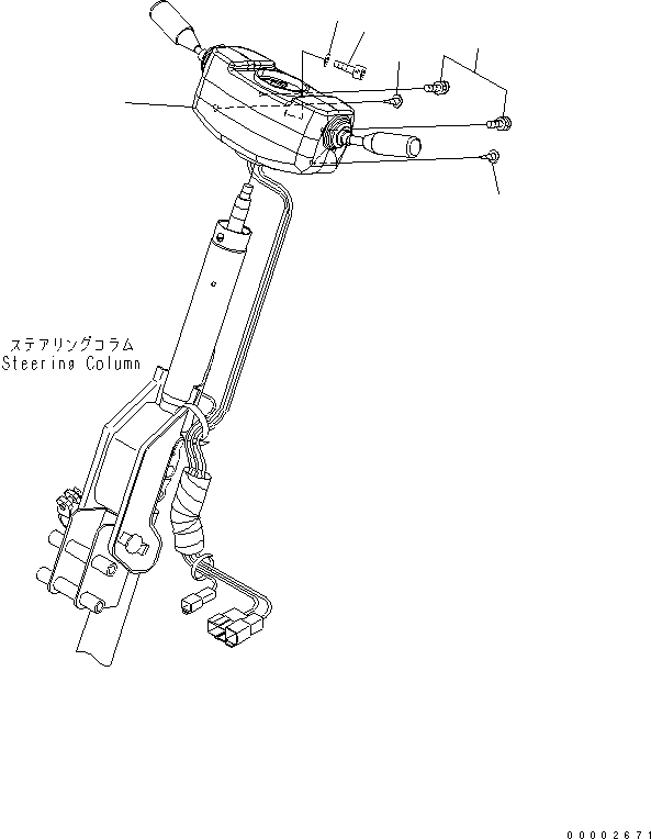 Схема запчастей Komatsu WA200-5L - УПРАВЛ-Е ТРАНСМИССИЕЙ КАБИНА ОПЕРАТОРА И СИСТЕМА УПРАВЛЕНИЯ