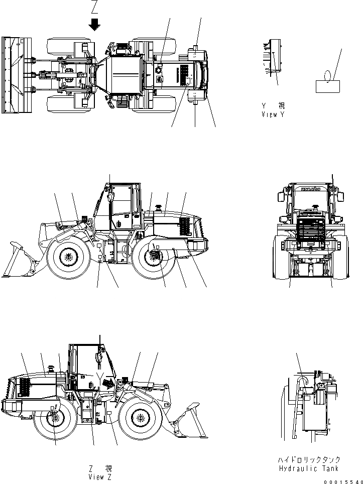 Схема запчастей Komatsu WA200-5L - ТАБЛИЧКИ (ОСНОВН.) МАРКИРОВКА