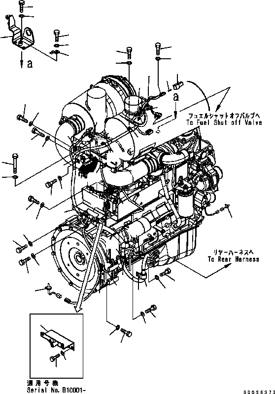 Схема запчастей Komatsu WA200-5 - Э/ПРОВОДКА ДВИГАТЕЛЯ (/) (ДЛЯ ОТОПИТЕЛЯ) КОМПОНЕНТЫ ДВИГАТЕЛЯ