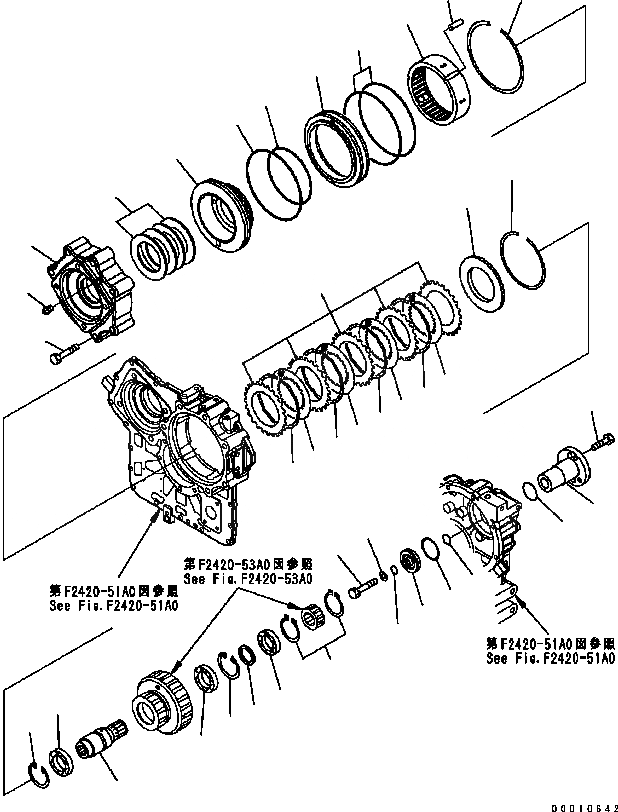 Схема запчастей Komatsu WA200-5 - ПЕРЕДАЧА (/) (МУФТА КОЖУХ) ТРАНСМИССИЯ