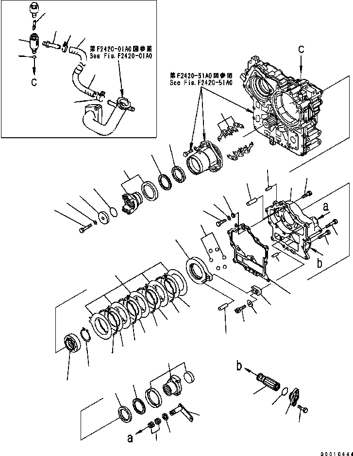 Схема запчастей Komatsu WA200-5 - ПЕРЕДАЧА (/) (ВЫХОД) (№B-B9) ТРАНСМИССИЯ