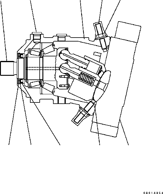 Схема запчастей Komatsu WA200-5 - МОТОР (/7) (№B-B) ОСНОВН. КОМПОНЕНТЫ И РЕМКОМПЛЕКТЫ