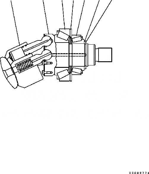 Схема запчастей Komatsu WA200-5 - МОТОР (/) ¤ МОТОР (С ORIFICE) (/7) ОСНОВН. КОМПОНЕНТЫ И РЕМКОМПЛЕКТЫ