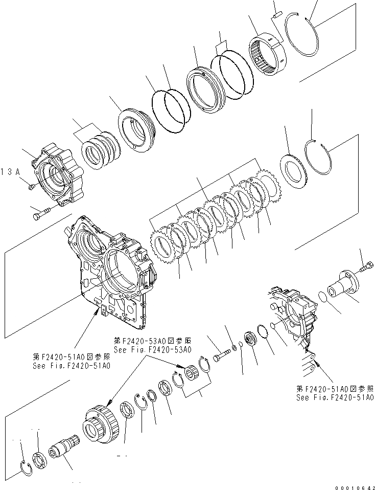Схема запчастей Komatsu WA200-6 - ПЕРЕДАЧА (/) (МУФТА КОЖУХ) СИЛОВАЯ ПЕРЕДАЧА