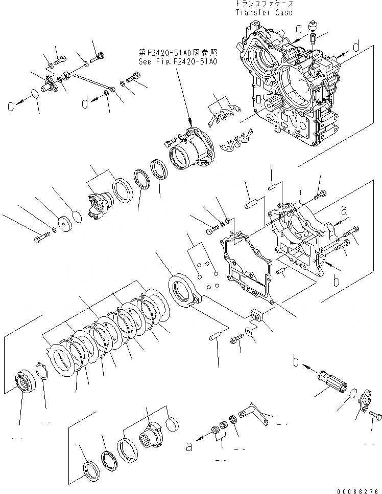 Схема запчастей Komatsu WA200-6 - ПЕРЕДАЧА (/) (ПРИВОД) СИЛОВАЯ ПЕРЕДАЧА