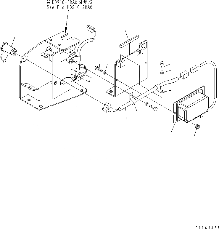 Схема запчастей Komatsu WA200-6 - ПОЛ (DC CONVERTER) КАБИНА ОПЕРАТОРА И СИСТЕМА УПРАВЛЕНИЯ