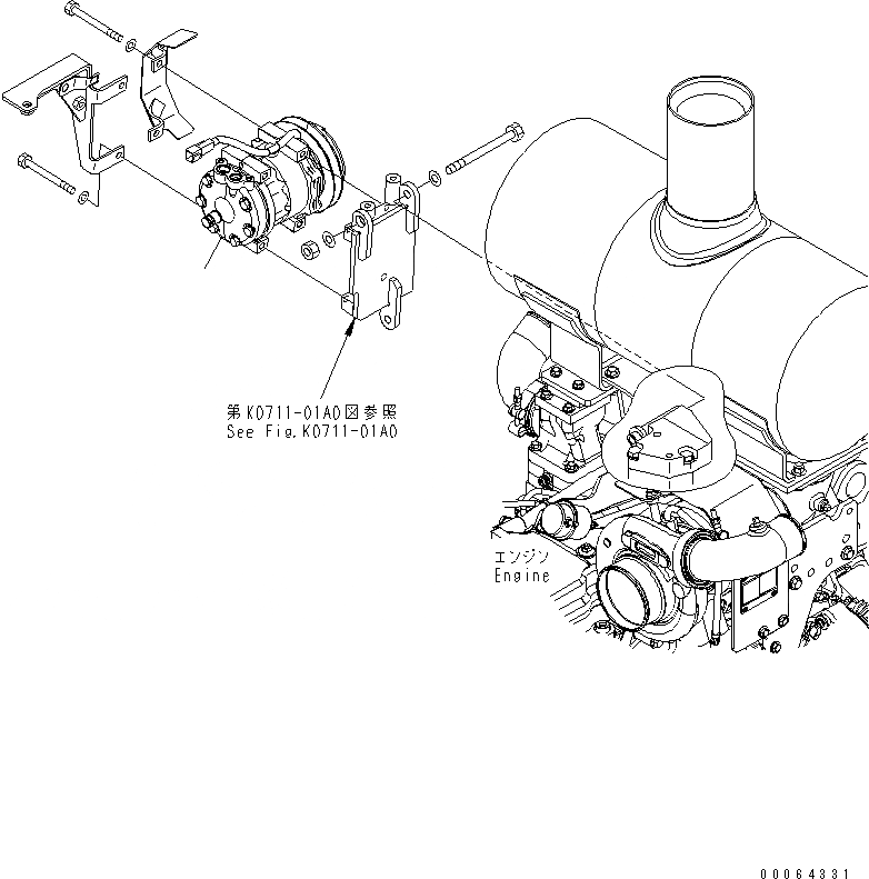 Схема запчастей Komatsu WA200-6 - КОНДИЦ. ВОЗДУХА КАБИНА ОПЕРАТОРА И СИСТЕМА УПРАВЛЕНИЯ