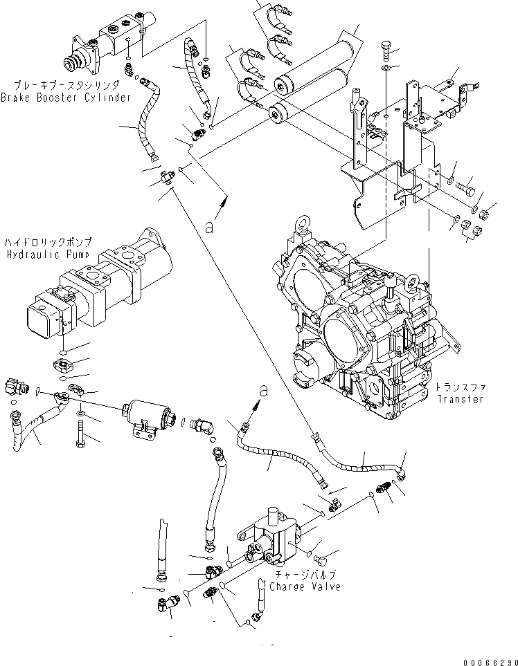 Схема запчастей Komatsu WA200-6 - УПРАВЛ-Е ТОРМОЗОМ (ACUUMULATOR) КАБИНА ОПЕРАТОРА И СИСТЕМА УПРАВЛЕНИЯ