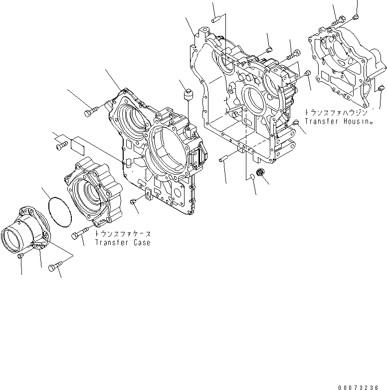 Схема запчастей Komatsu WA200PT-5L - КОРПУС ПЕРЕДАЧИ СИЛОВАЯ ПЕРЕДАЧА И КОНЕЧНАЯ ПЕРЕДАЧА