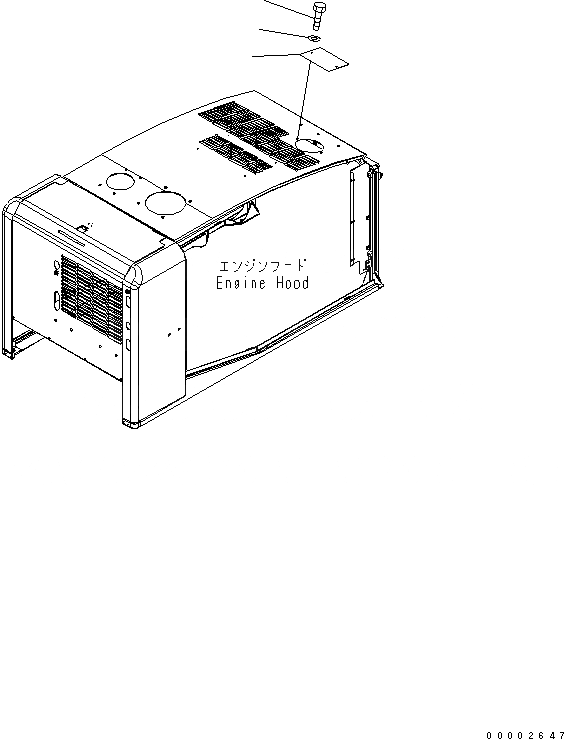 Схема запчастей Komatsu WA200PT-5L - КАПОТ (COVER) ЧАСТИ КОРПУСА