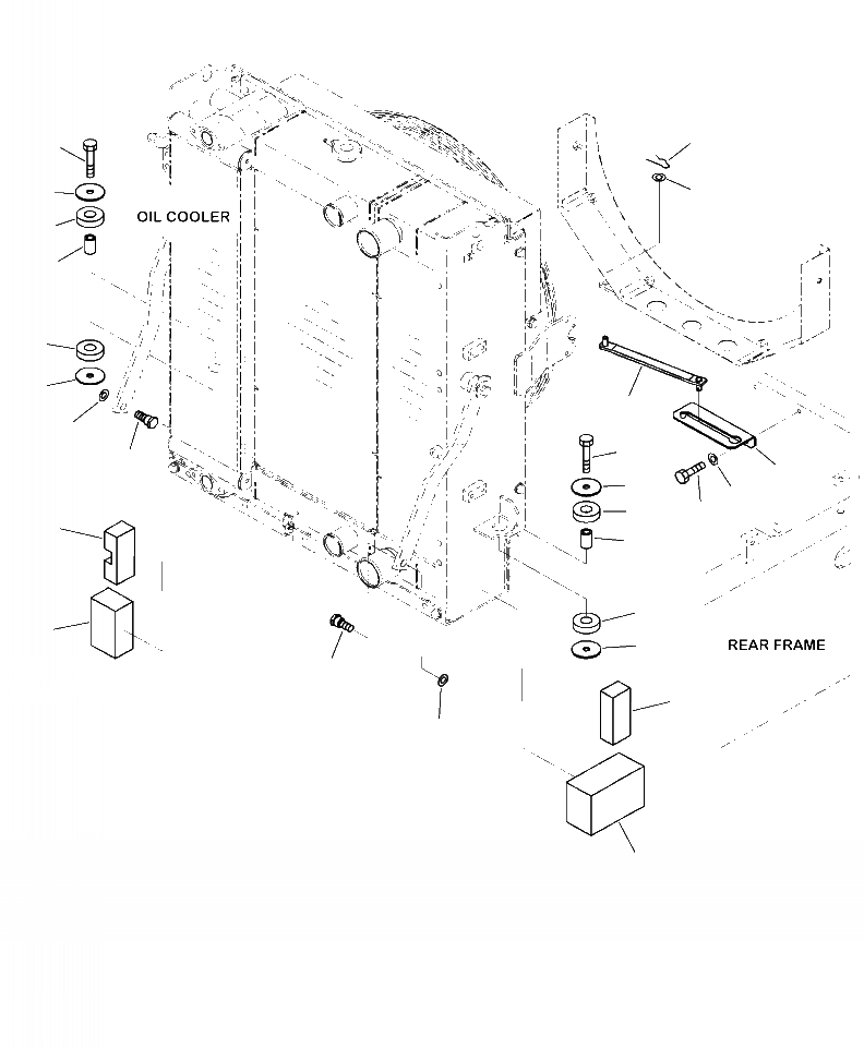 Схема запчастей Komatsu WA250-6 - C-8A КРЕПЛЕНИЕ РАДИАТОРА ЧАСТИ - ШИР. СЕРДЦЕВИНА (LATCH ТИП) СИСТЕМА ОХЛАЖДЕНИЯ