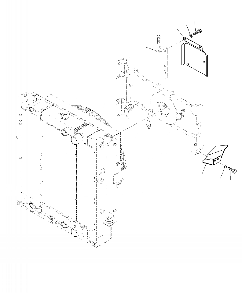 Схема запчастей Komatsu WA250-6 - C-9A РАДИАТОР COVER СИСТЕМА ОХЛАЖДЕНИЯ