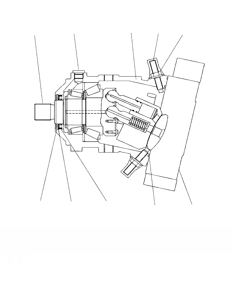 Схема запчастей Komatsu WA250-6 - F-A HST МОТОР (/) КОЖУХ СИЛОВАЯ ПЕРЕДАЧА И КОНЕЧНАЯ ПЕРЕДАЧА