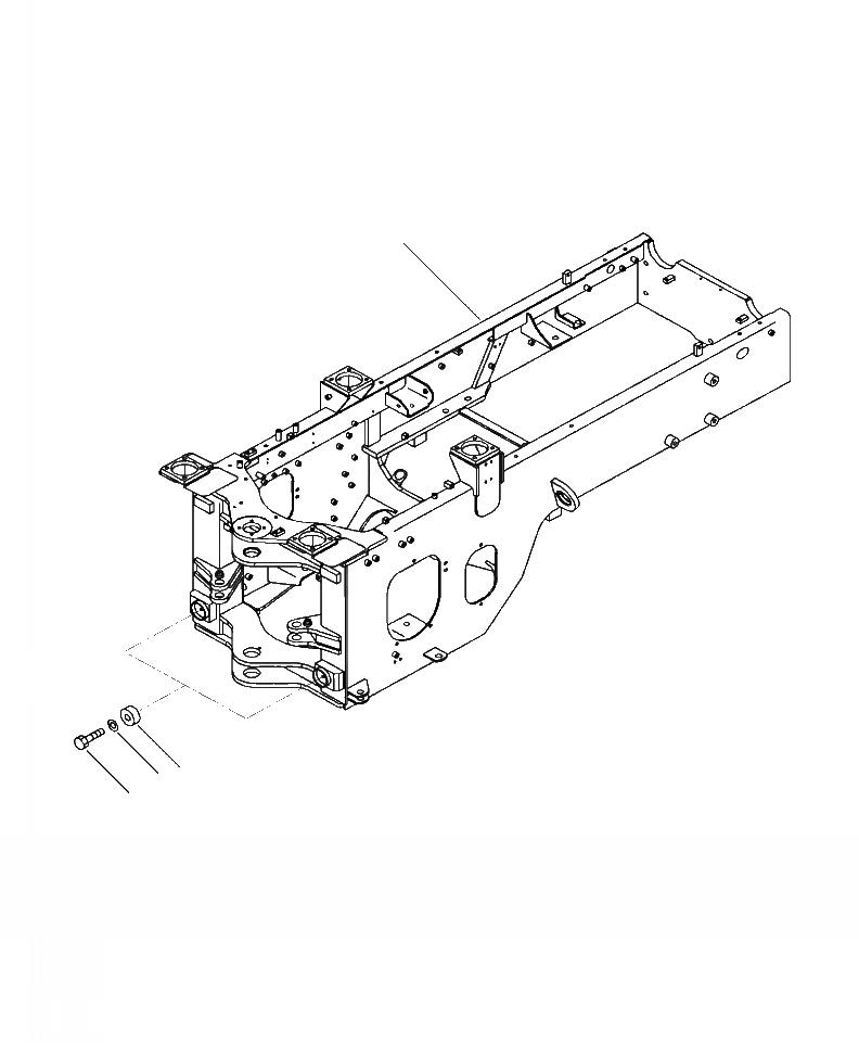 Схема запчастей Komatsu WA250-6 - J-A ЗАДН. РАМА ДЛЯ ДОПОЛН. ПРОТИВОВЕС И ЭКСТРЕНН. РУЛЕВ. УПРАВЛЕНИЕ ОСНОВНАЯ РАМА И ЕЕ ЧАСТИ