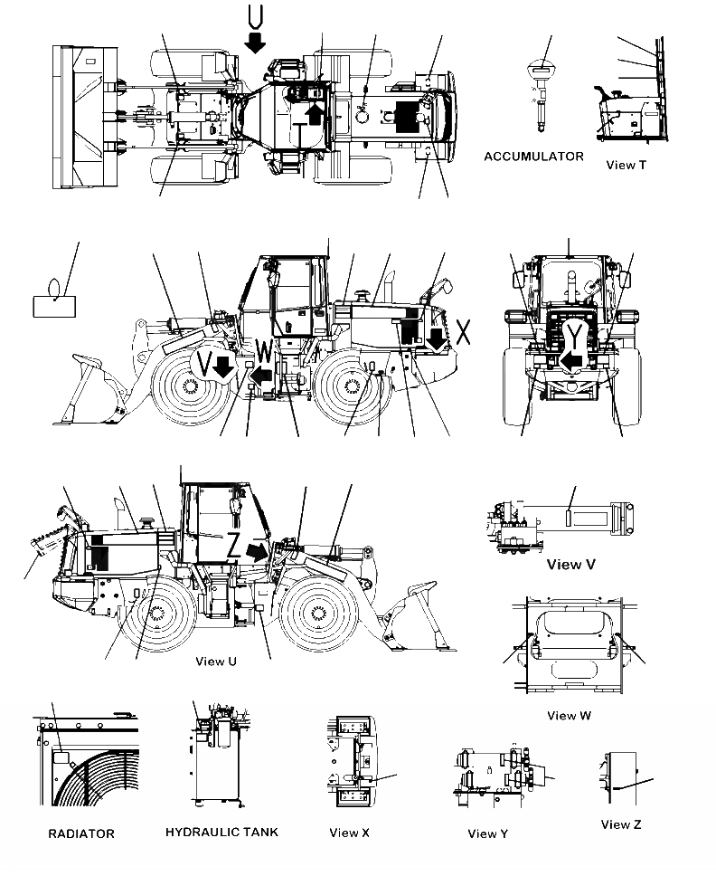 Схема запчастей Komatsu WA250-6 - U-A МАРКИРОВКА ФРАНЦИЯ ОПЦ. МАРКИРОВКА