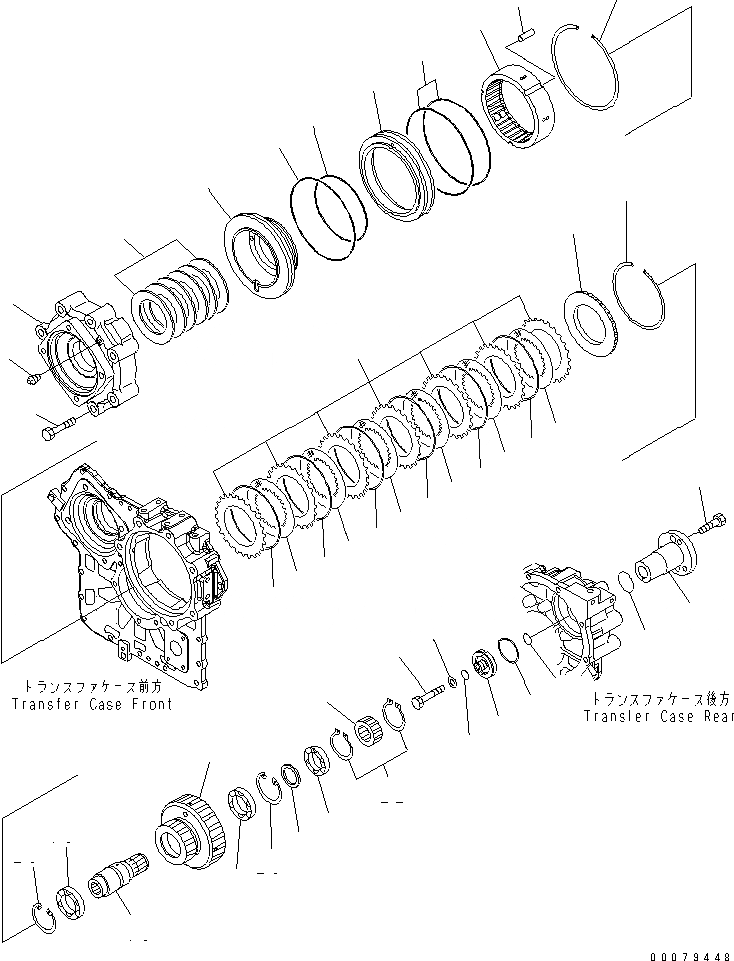 Схема запчастей Komatsu WA250-5L - ПЕРЕДАЧА МУФТА КОЖУХ ТРАНСМИССИЯ