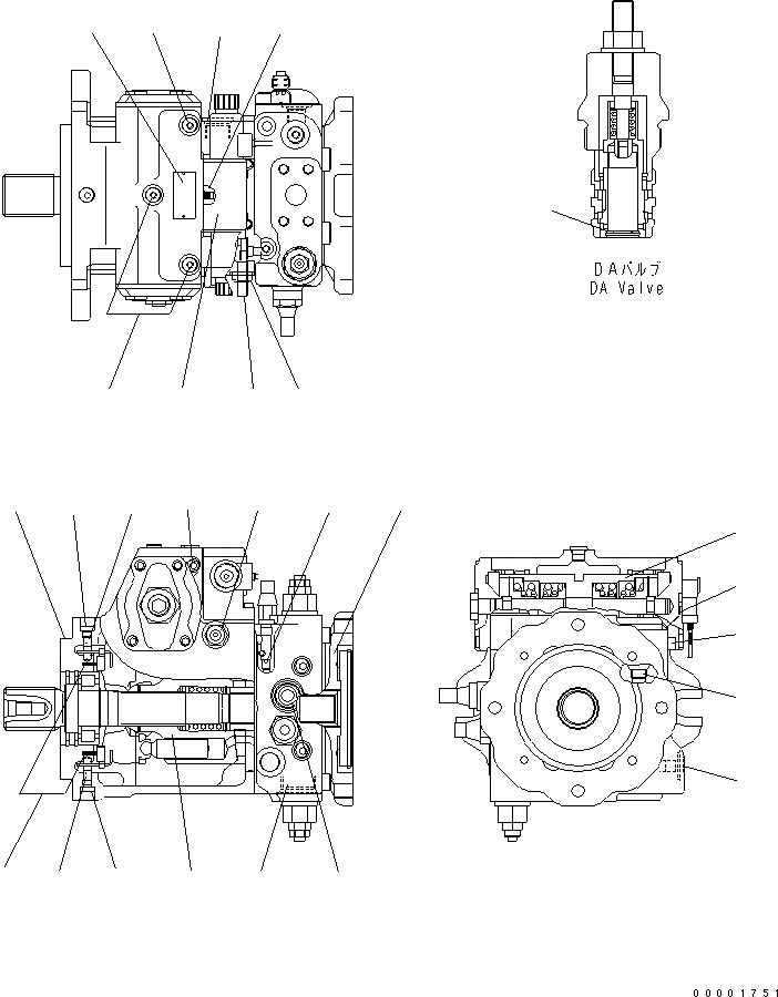 Схема запчастей Komatsu WA250-5L - HST НАСОС (КОЖУХ) ТРАНСМИССИЯ