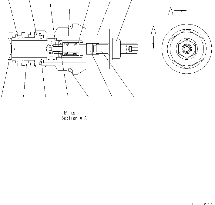 Схема запчастей Komatsu WA250-5L - HST НАСОС (DA CARTRIDGE) ТРАНСМИССИЯ