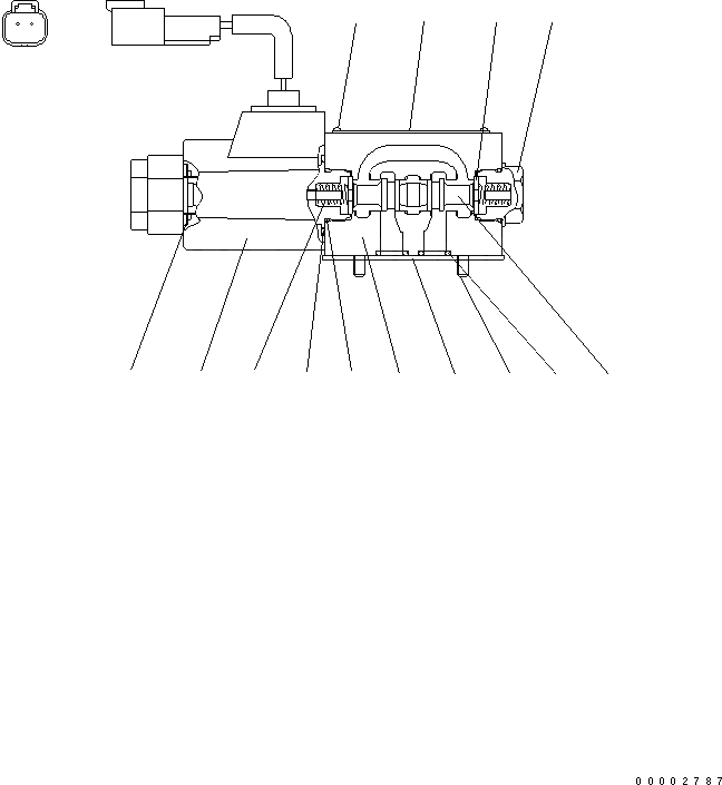 Схема запчастей Komatsu WA250-5L - КЛАПАН (ВСПОМОГ. РУЛЕВ. УПРАВЛЕНИЕ) (СОЛЕНОИДНЫЙ КЛАПАН) ГИДРАВЛИКА